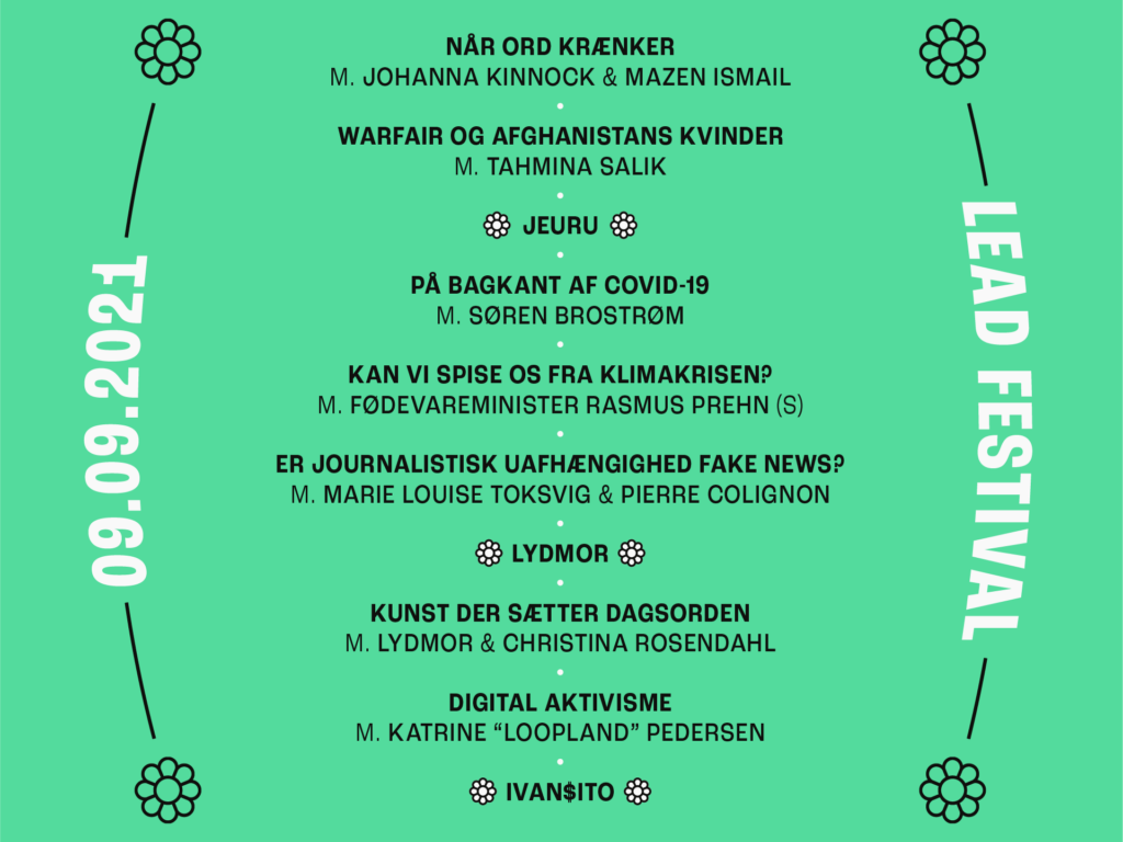 LEAD FESTIVAL // 9. SEPTEMBER KL. 1724 Lead Agency